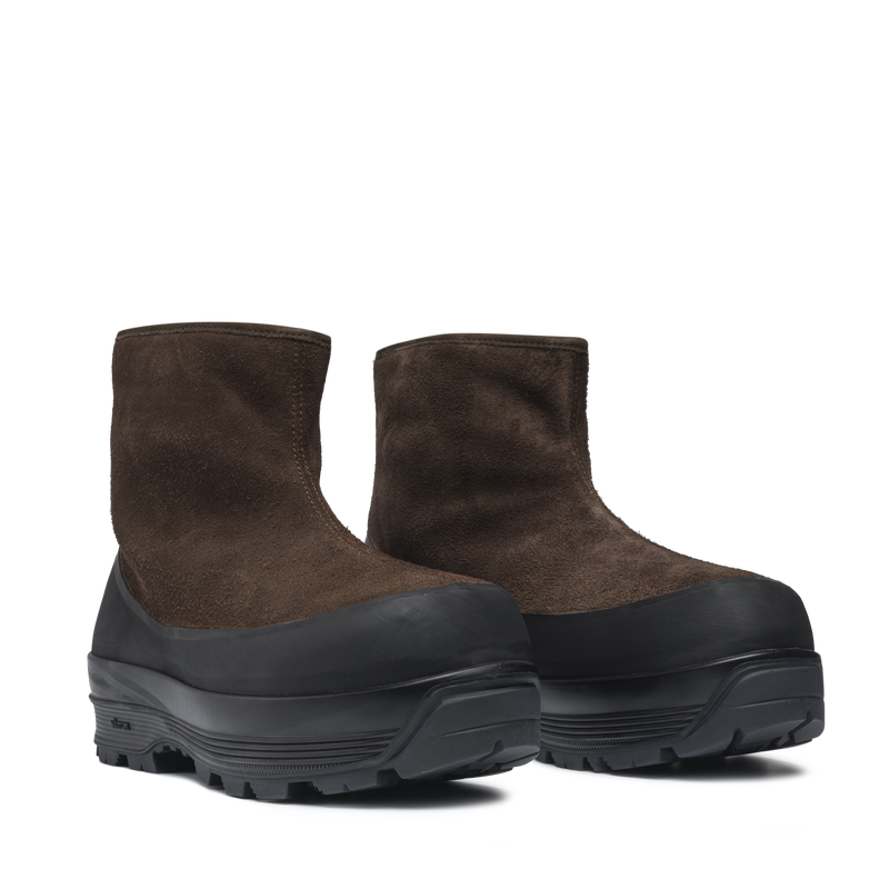 Badia Shearling Bison Suede M